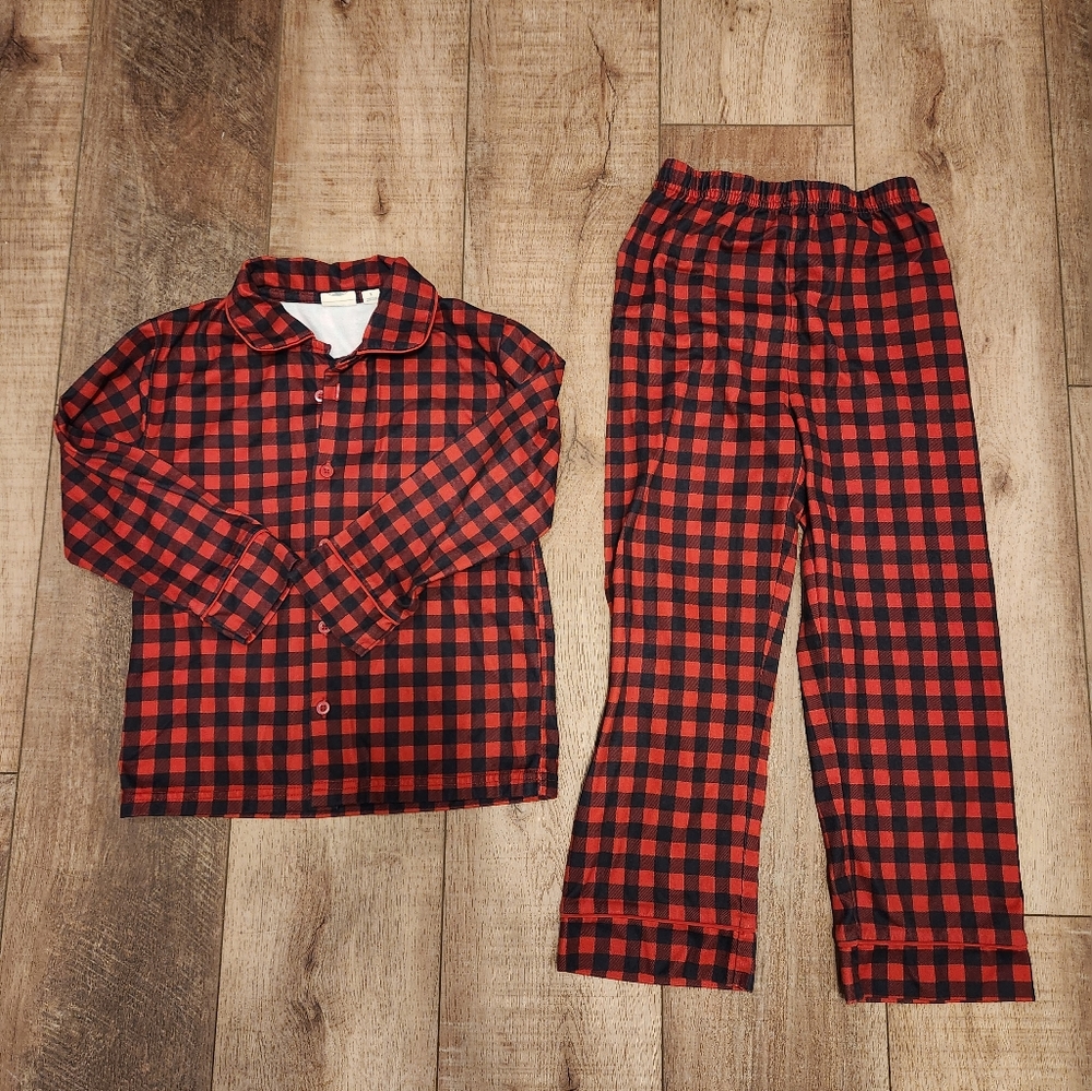 Kids Red buffalo PJs set